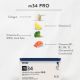 Colagen PRO bovin cu aroma de capsuni, lamaie si menta m34, 15 plicuri x 13 g, Molecules of Youth 657611