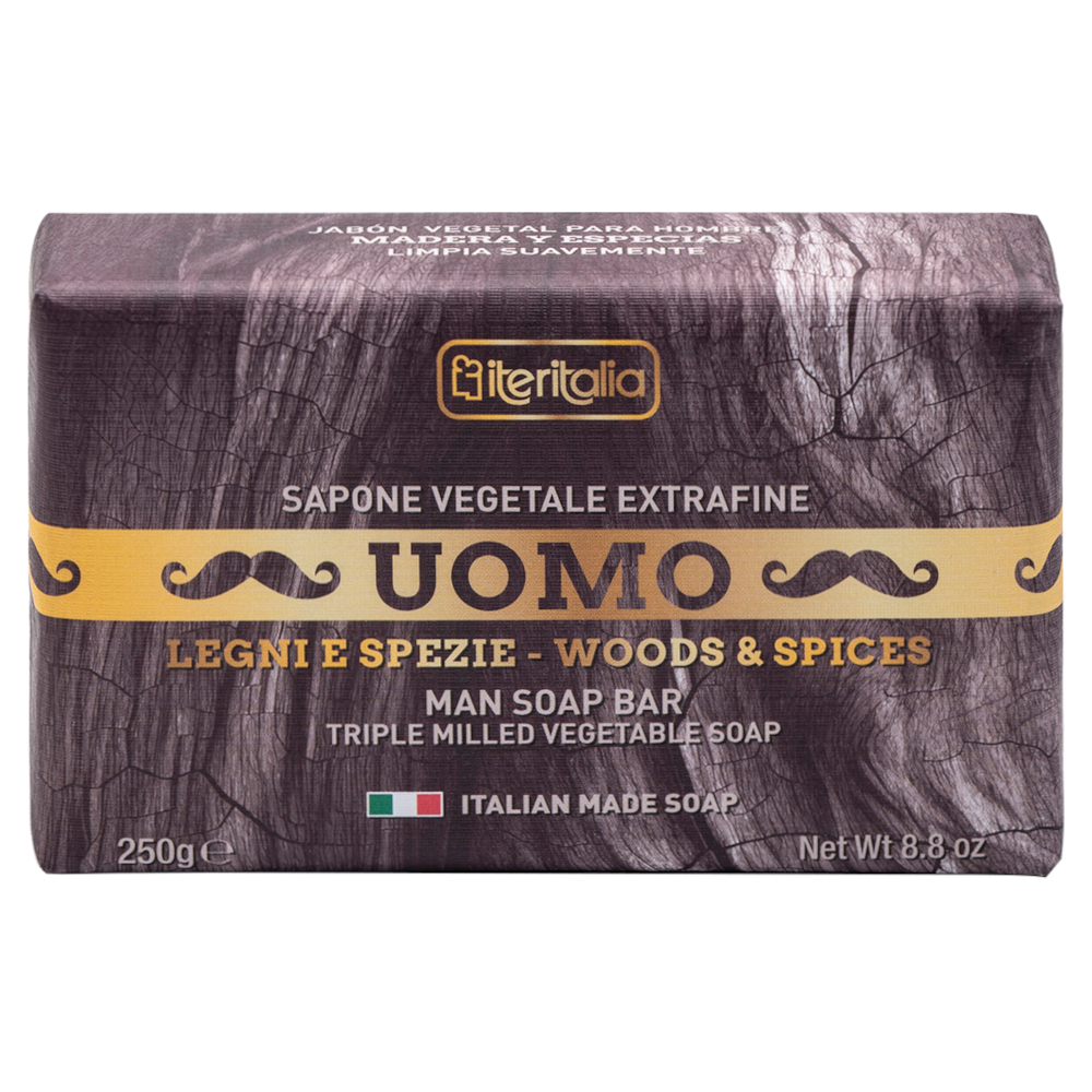 Sapun pentru barbati Legni e Spezie Uomo, 250 g, Iteritalia