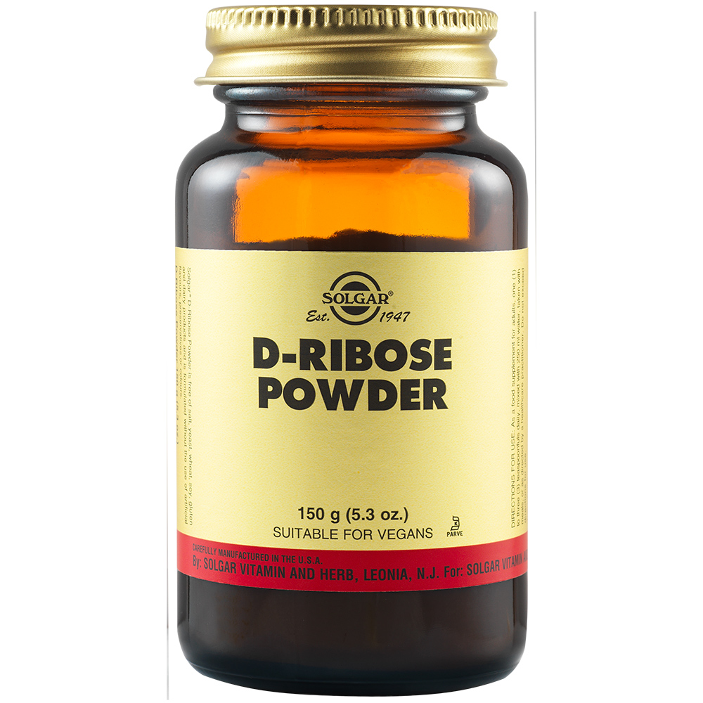 Pudra de D-ribose, 150 g, Solgar