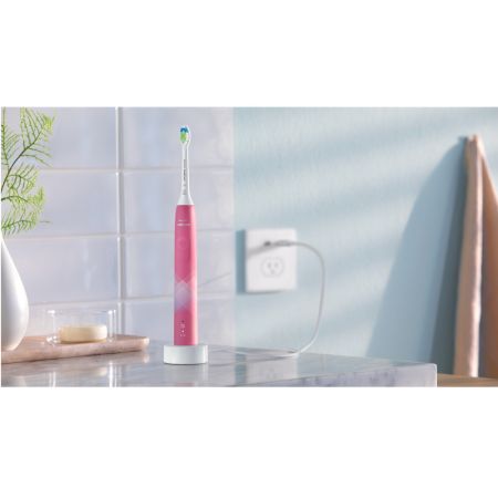 Periuta electrica roz 4100 HX3689/41, 1 bucata, Philips Sonicare 658013