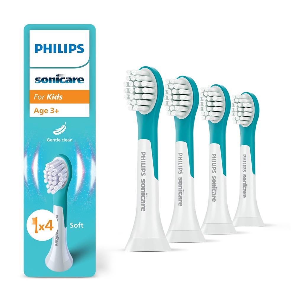 Rezerve periuta electrica pentru copii 3+, 4 bucati, Philips Sonicare