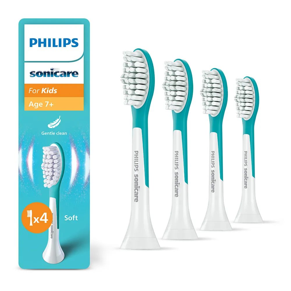 Rezerve periuta electrica pentru copii 7+ HX6044/90, 4 bucati, Philips Sonicare