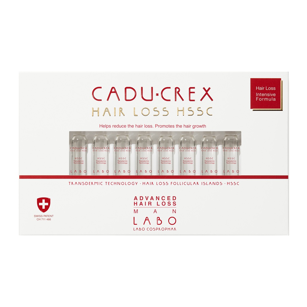 Tratament impotriva caderii avansate a parului pentru barbati, 40 fiole, Cadu Crex