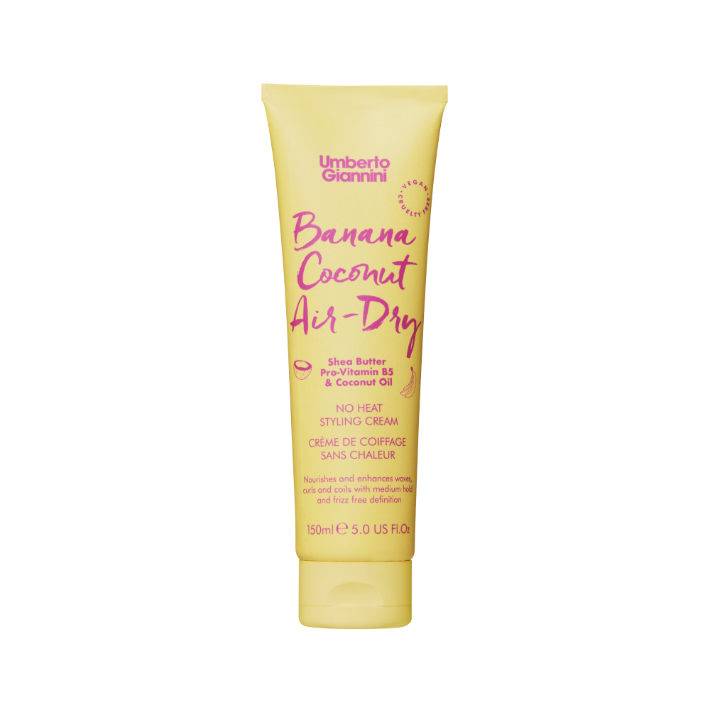 Crema pentru stilizarea parului cret cu sustinere medie Banana Coconut Air-Dry, 150 ml, Umberto Gianinni