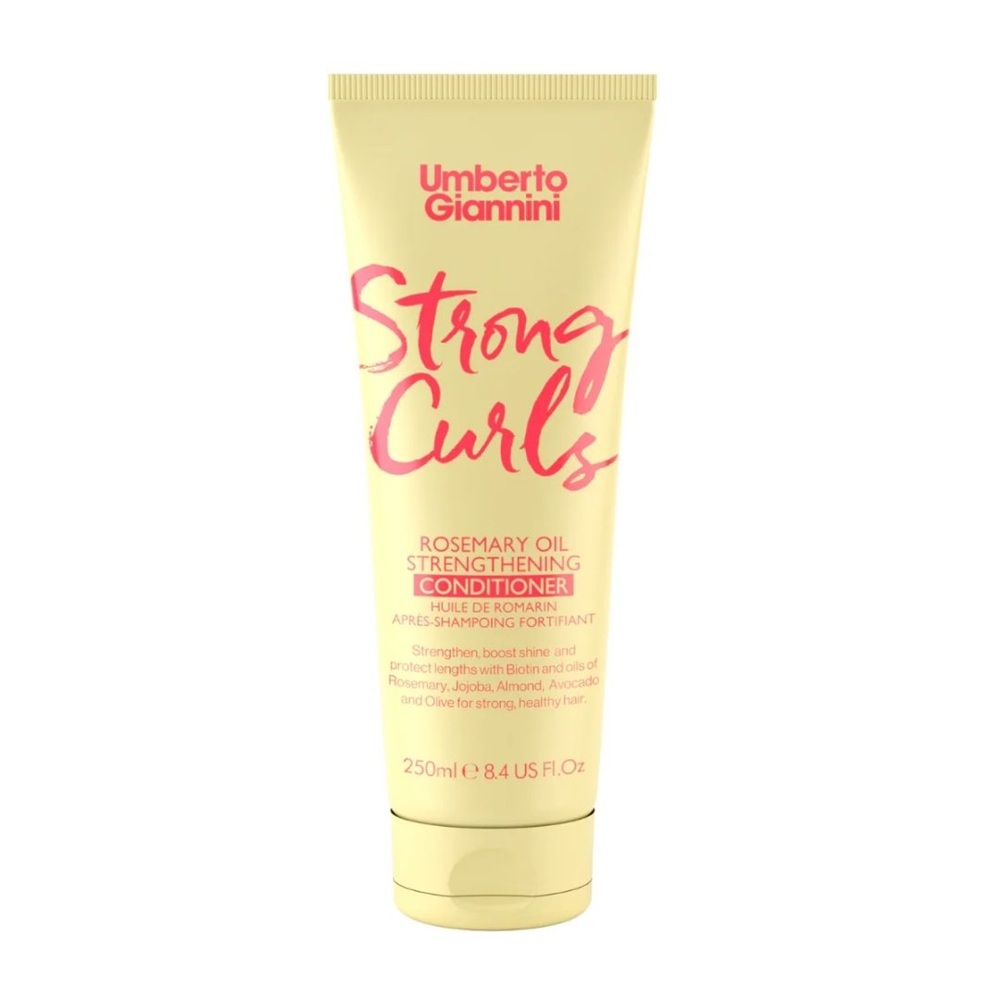Balsam fortifiant cu ulei de rozmarin pentru par cret Strong Curls, 250 ml, Umberto Gianinni