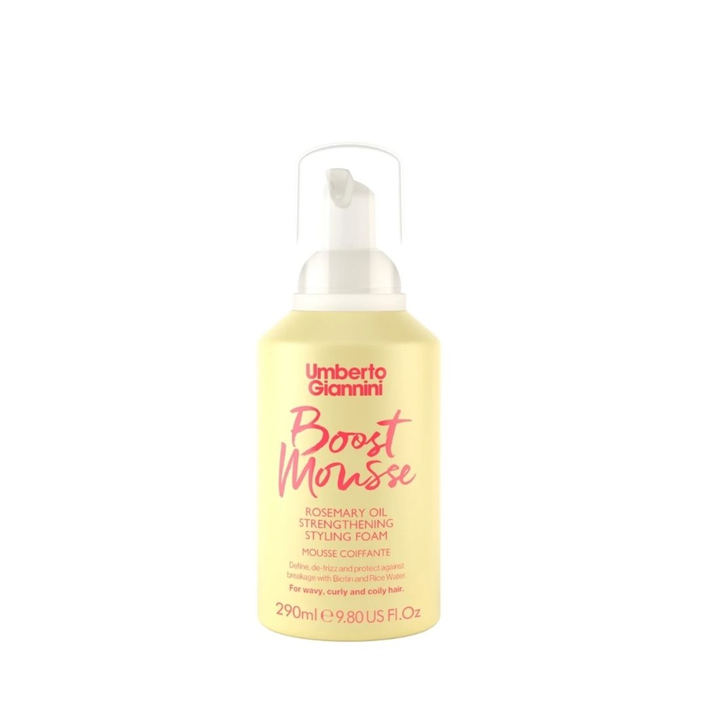 Spuma fortifianta pentru stilizare par cret cu ulei de rozmarin Strong Curls, 290 ml, Umberto Gianinni