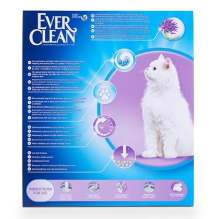 Nisip pentru litiera cu parfum de lavanda, 6000 ml, Ever Clean 658233