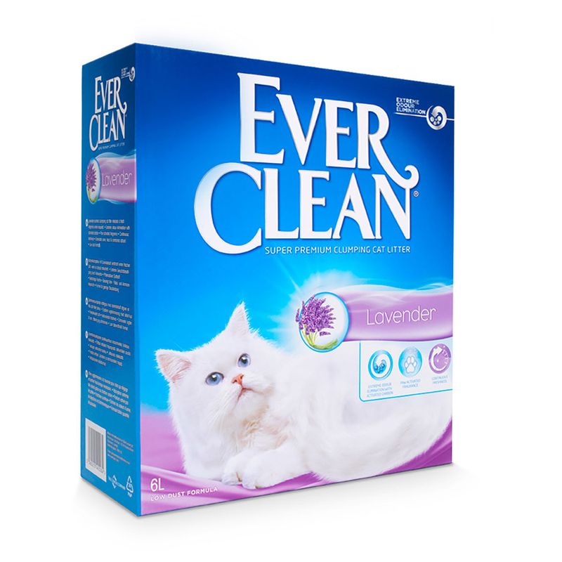 Nisip pentru litiera cu parfum de lavanda, 6000 ml, Ever Clean