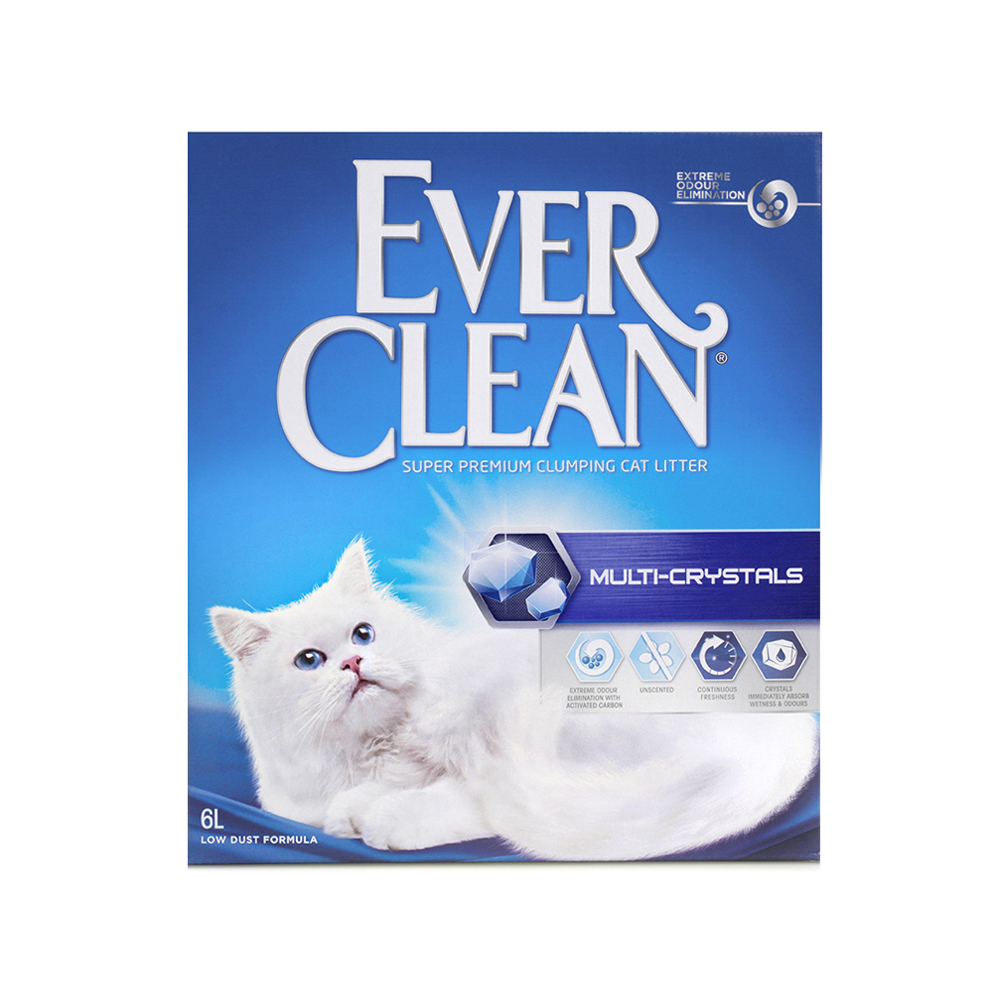 Nisip pentru litiera cu cristale de siliciu Multi Crystals, 6000 ml, Ever Clean
