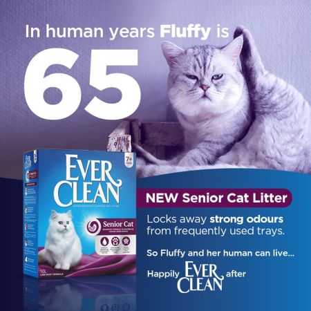 Nisip pentru litiera Senior Cat, 6000 ml, Ever Clean 658268