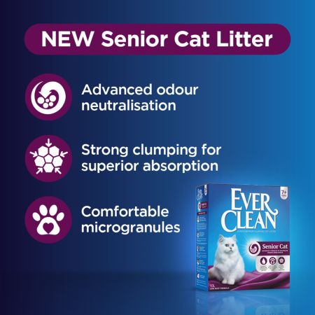 Nisip pentru litiera Senior Cat, 6000 ml, Ever Clean 658267