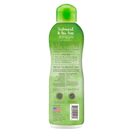 Sampon pentru ameliorarea mancarimii cu fulgi de ovaz si arbore de ceai pentru caini si pisici Grooming, 335 ml, Tropiclean 658284