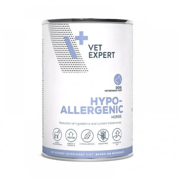 Hrana umeda pentru caini Hypoallergenic Insect, 400 g, Vetexpert