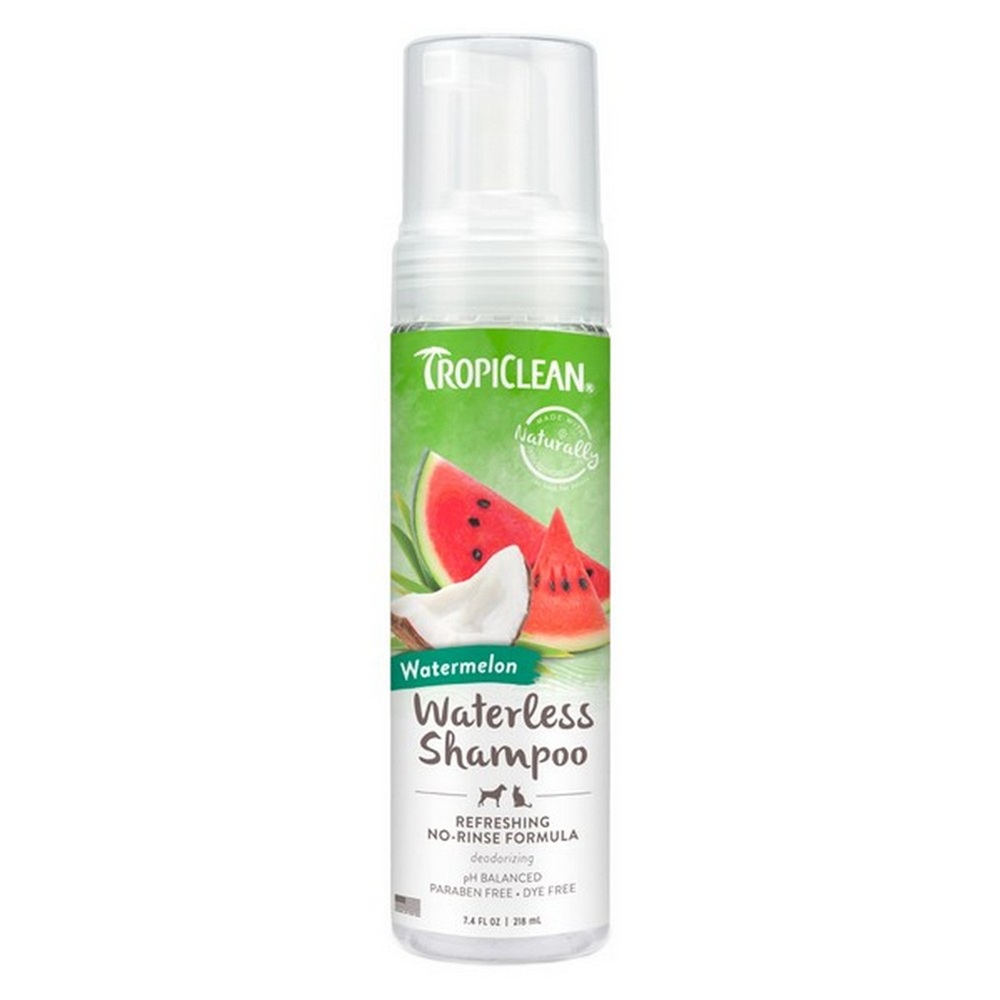 Sampon fara clatire cu pepene verde pentru caini si pisici Grooming, 220 ml, Tropiclean