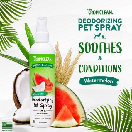 Deodorant spray cu pepene verde pentru caini si pisici Grooming, 236 ml, Tropiclean 658408