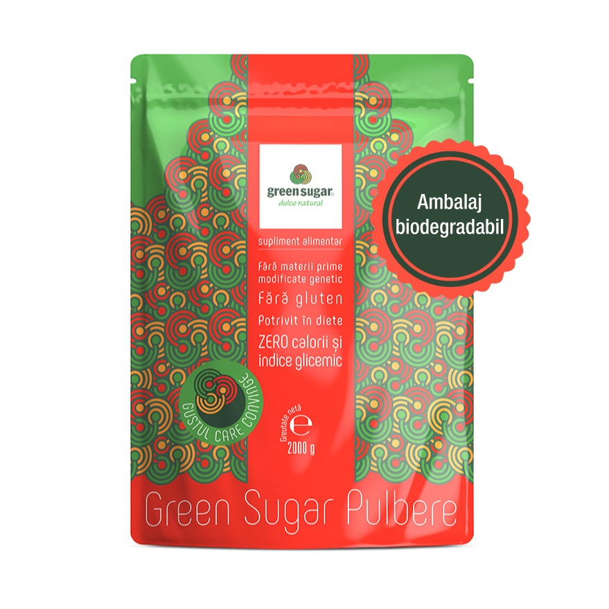 Green Sugar pulbere, 2000 g, Remedia