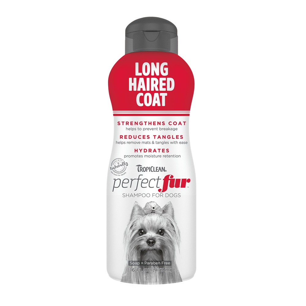Sampon pentru caini cu blana lunga Perfect Fur, 473 ml, Tropiclean