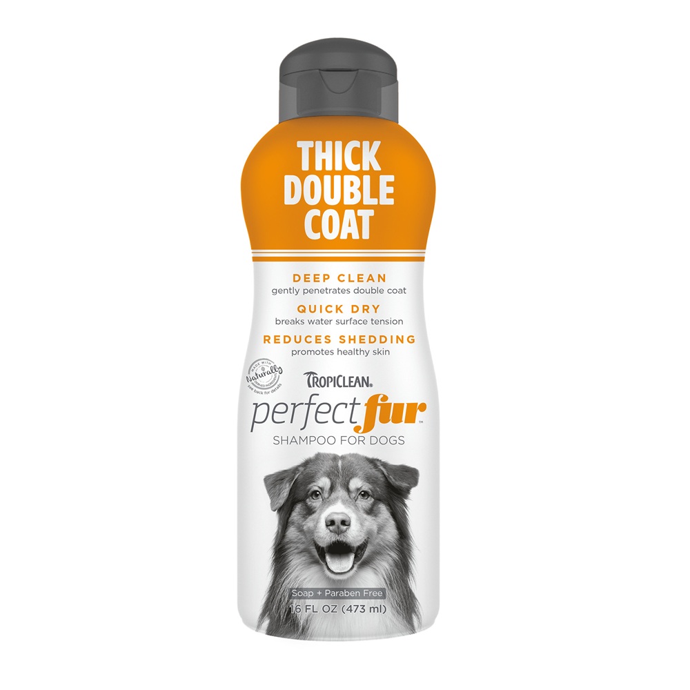Sampon pentru caini cu blana densa Perfect Fur, 473 ml, Tropiclean
