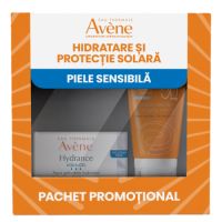 Pachet Gel crema hidratant Hydrance Aqua 50 ml + Crema anti-age cu SPF 50+ 50 ml, Avene