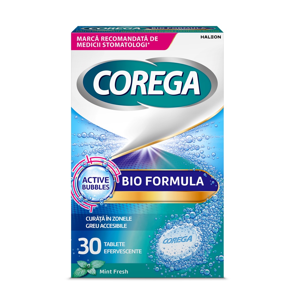 Tablete Bio Formula Corega, 30 tablete, Haleon