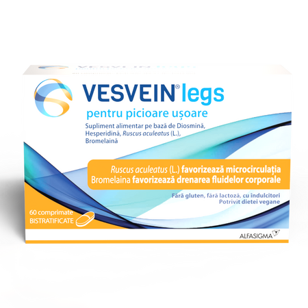 Vesvein Legs, 60 comprimate, Alfasigma