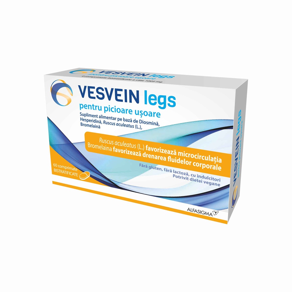 Vesvein Legs, 60 comprimate, Alfasigma
