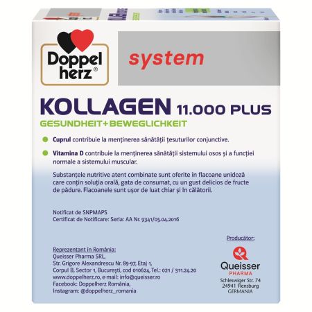 Kollagen 11000 Plus, 36 flacoane, Doppelherz 658852