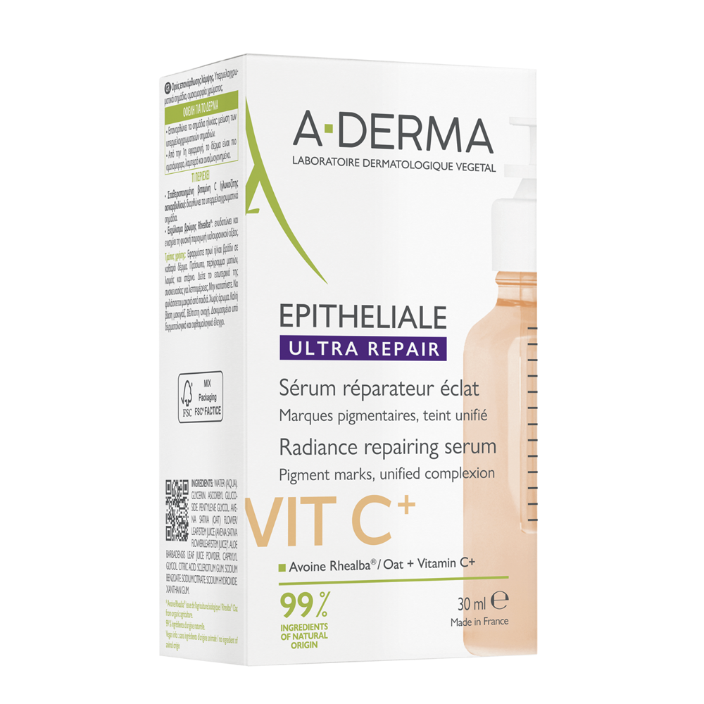 Serum reparator cu vitamina C+ Epitheliale Ultra Repair, 30 ml, A-Derma