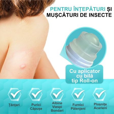 Gel roll on calmant pentru intepaturi de insecte Flint Med, 10 ml, Kyberg 659072