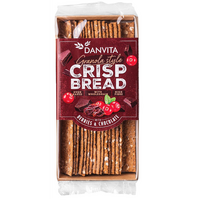 Paine crocanta cu fructe de padure si ciocolata, 130 g, Danvita