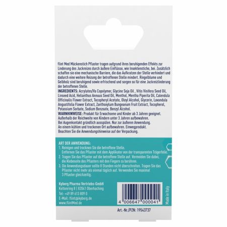 Plasturi calmanti dupa intepaturi de tantari Flint Med, 20 bucati, Kyberg 659088