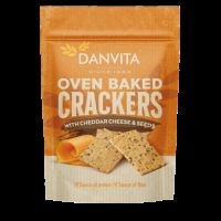 Crackers cu branza Cheddar si seminte, 100 g, Danvita