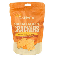 Crackers cu branza Cheddar, 100 g, Danvita