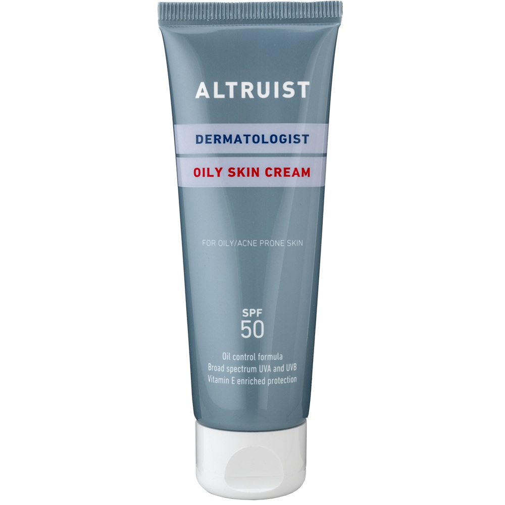 Crema de fata cu protectie solara SPF 50 Oily Skin, 50 ml, Altruist