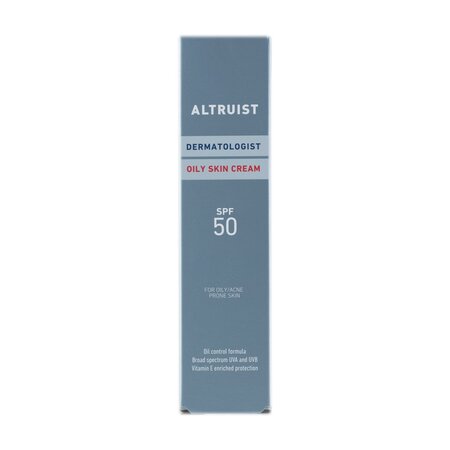 Crema de fata cu protectie solara SPF 50 Oily Skin, 50 ml, Altruist 739040