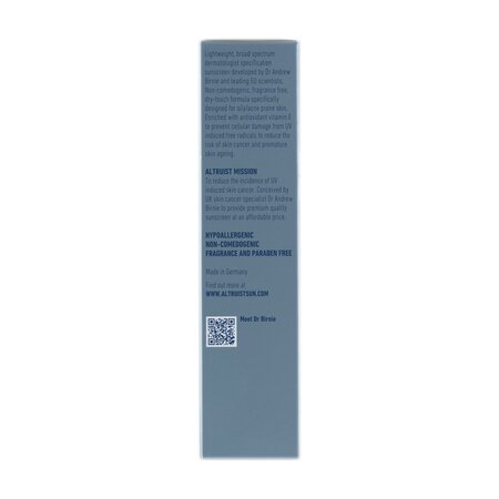 Crema de fata cu protectie solara SPF 50 Oily Skin, 50 ml, Altruist 739042