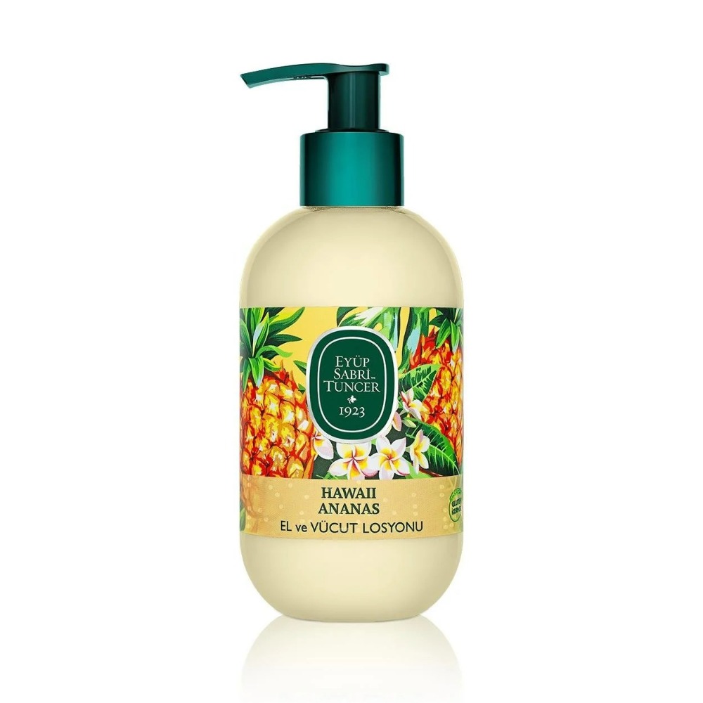Lotiune de maini si de corp cu ulei de masline, Hawaii Pineapple, 280 ml, Eyup Sabri Tuncer