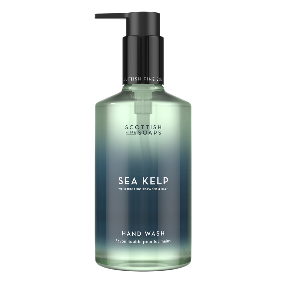 Sapun lichid pentru maine cu iarba de mare si alge marine Sea Kelp, 300 ml, Scottish Fine Soaps
