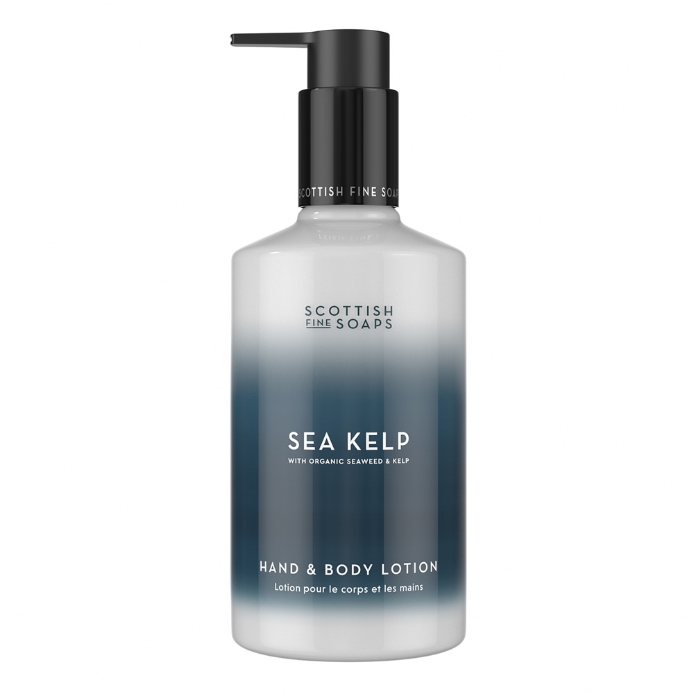 Lotiune pentru maini si corp cu iarba de mare si alge marine Sea Kelp, 300 ml, Scottish Fine Soaps