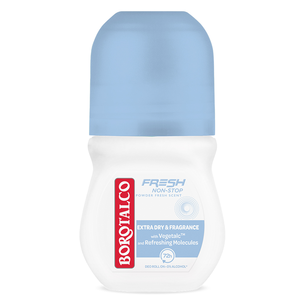 Deodorant roll-on Fresh Non-Stop Fresh Talc Scent, 50 ml, Borotalco