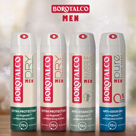 Deodorant Spray antiperspirant Men Fresh Non-Stop, 150 ml, Borotalco 694859