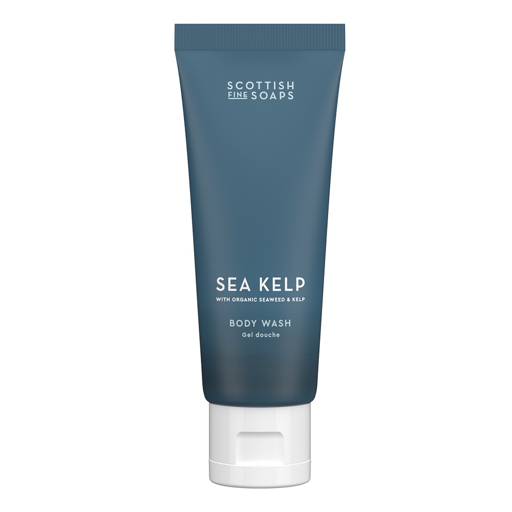 Gel de dus cu iarba de mare si alge marine Sea Kelp, 75 ml, Scottish Fine Soaps