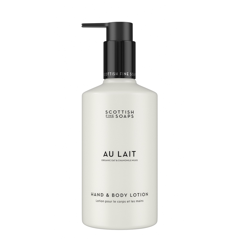 Lotiune pentru maini si corp cu lapte de ovaz si musetel Au Lait, 300 ml, Scottish Fine Soaps