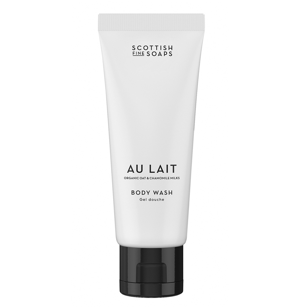 Gel de dus cu lapte de ovaz si musetel Au Lait, 75 ml, Scottish Fine Soaps
