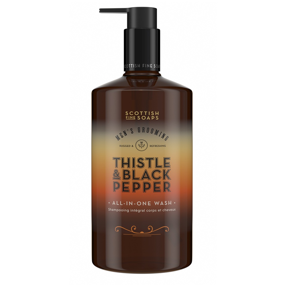 Sampon si gel de dus cu armurariu si piper Thistle&Pepper, 500 ml, Scottish Fine Soaps
