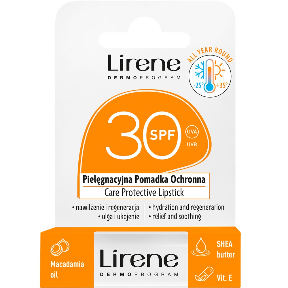 Balsam de buze stick cu protectie solara SPF30, 4.6 g, Lirene