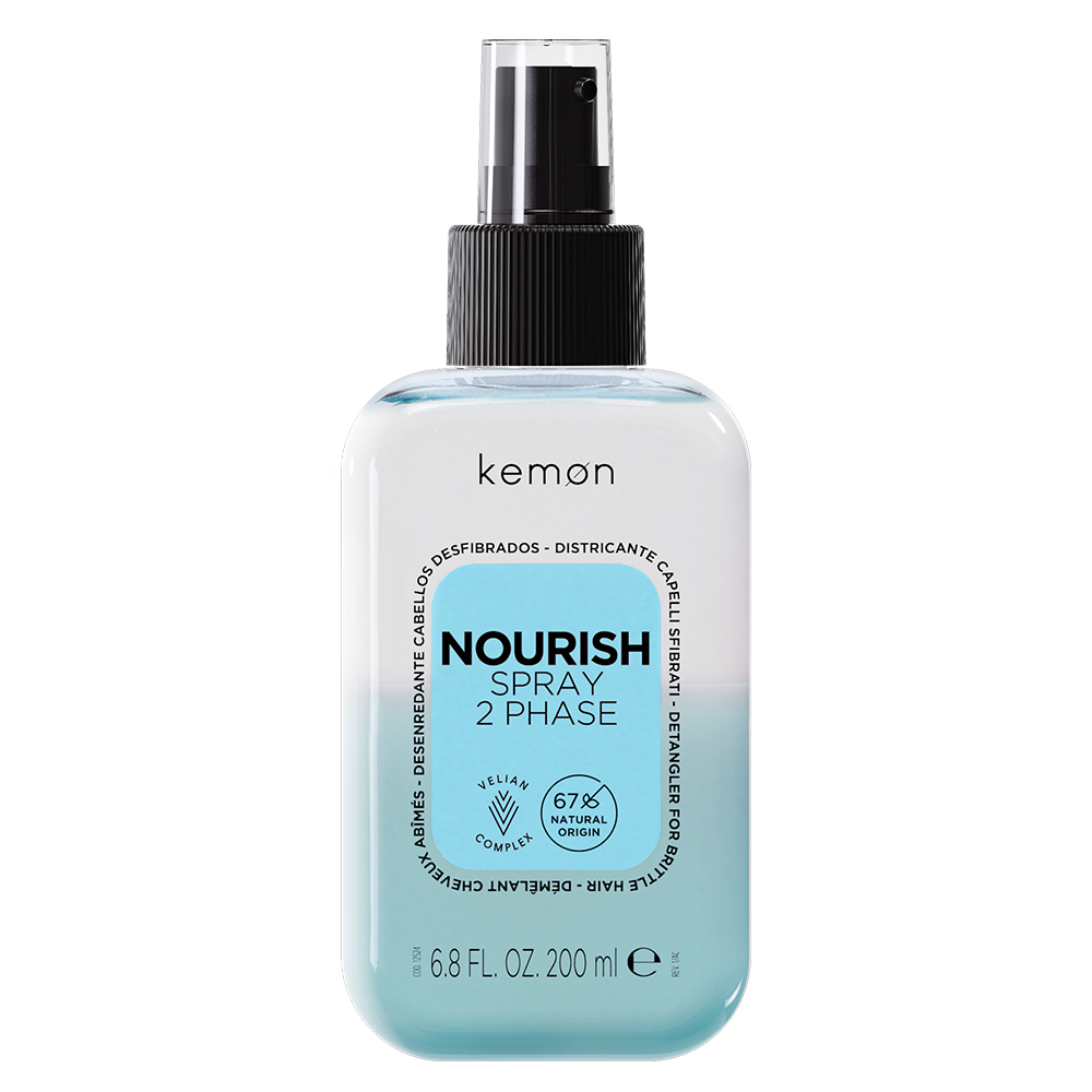 Spray bifazic de hidratare pentru par, Nourish, 200 ml, Kemon