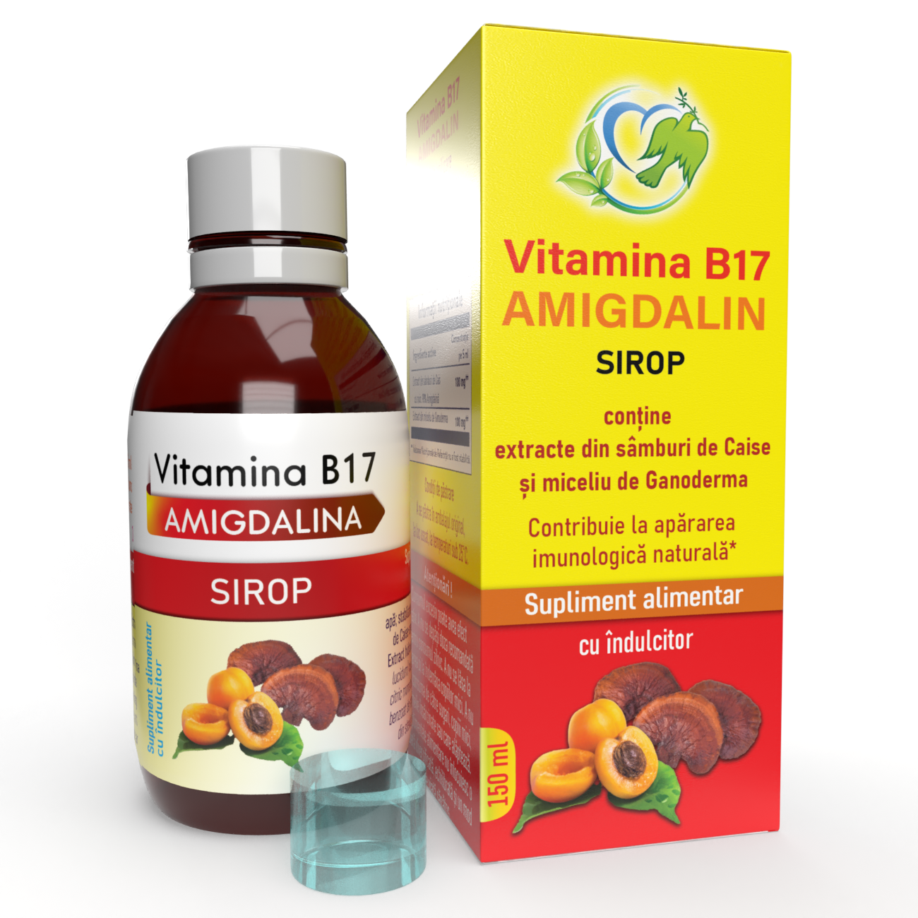 Sirop Vitamina B17 Amigdalina, 150 ml, Justin Pharma