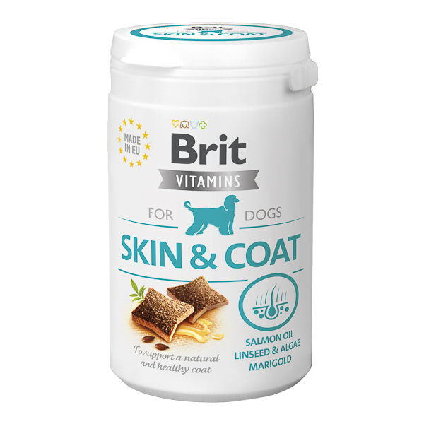 Recompense pentru caini Skin & Coat, 150 g, Brit