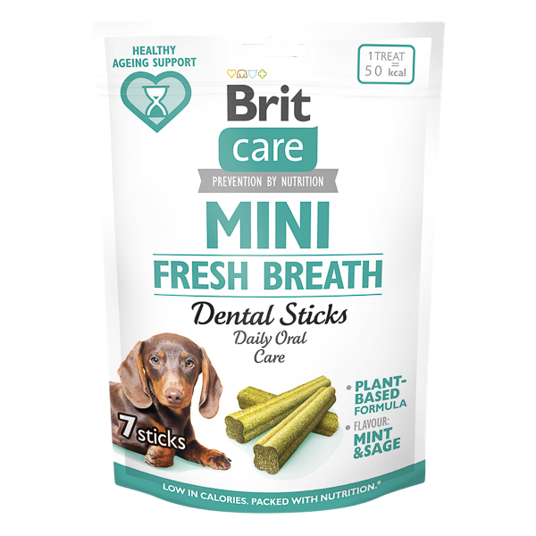 Recompense pentru caini Fresh Breath, 7 bucati, Brit